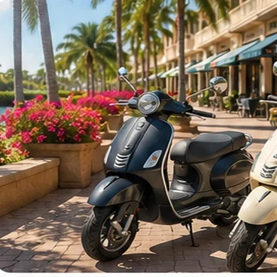 Dark premium scooter in Naples