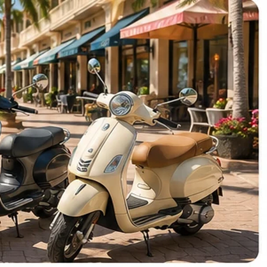 Cream premium scooter in Naples